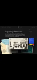 Repository of Remnants archive collage interface