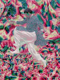 badjudgeofcharacter — Being suspended neon fashion figure