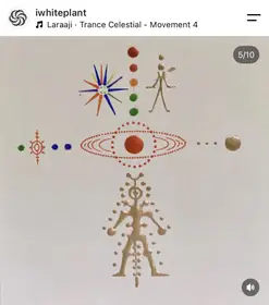 iwhiteplant — gold cosmic figure / orbital glyph field