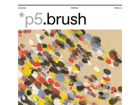 p5.brush.js — natural brushes, vector fields and hatching